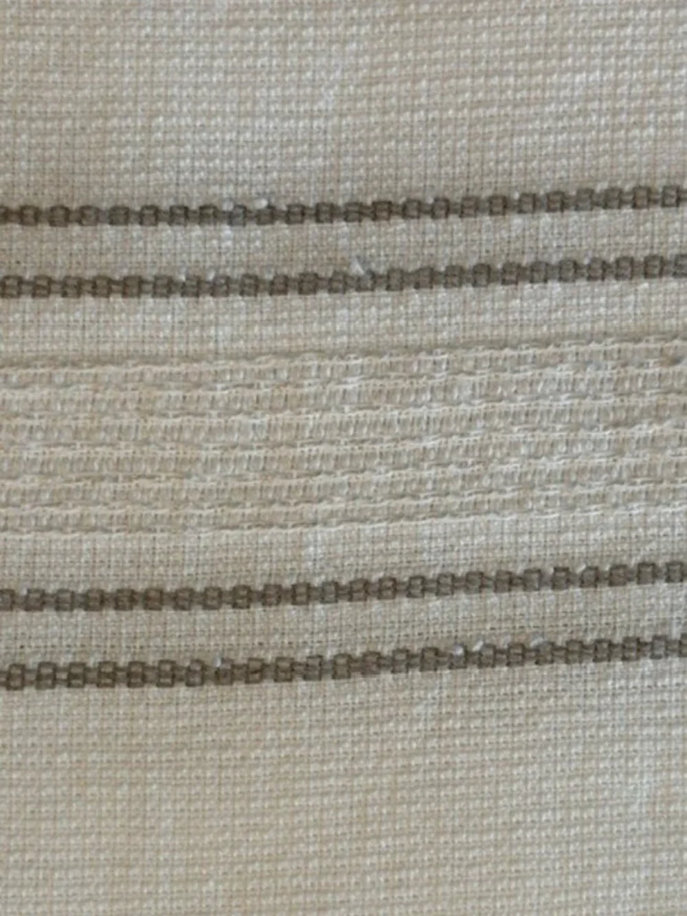 Ladinne Kitchen Towel Set 3pc White Taupe 100% Turkish Cotton 20